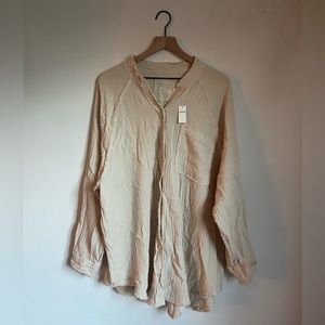 Aerie cream button down